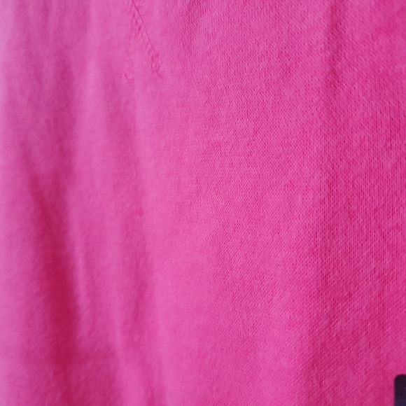 ♡SOLD♡ TEK GEAR PINK THUMB HOLE SWEATSHIRT top crew neck Size Medium - Picture 6 of 7